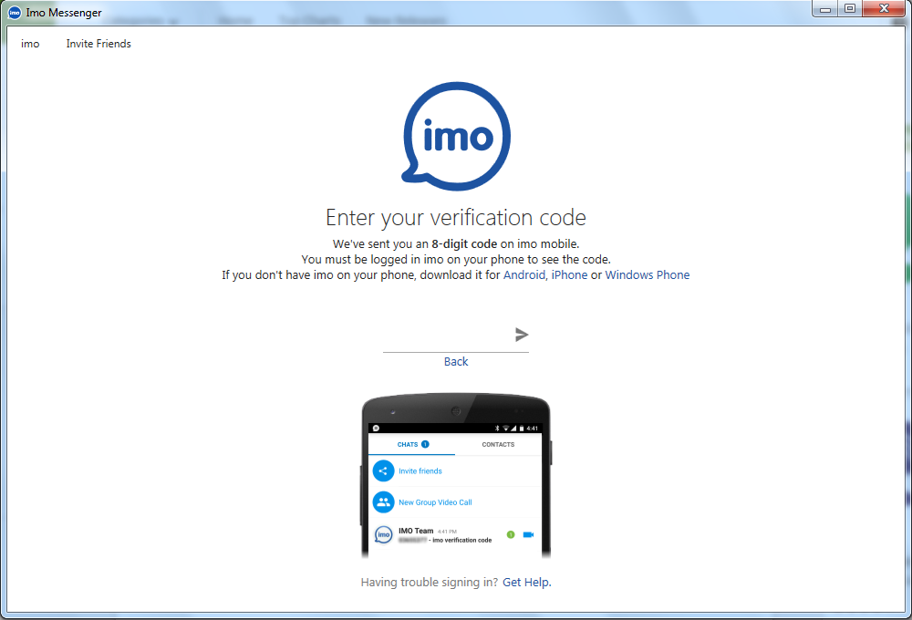 imo verification code